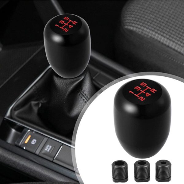 Aluminum gear shift knob with adapters