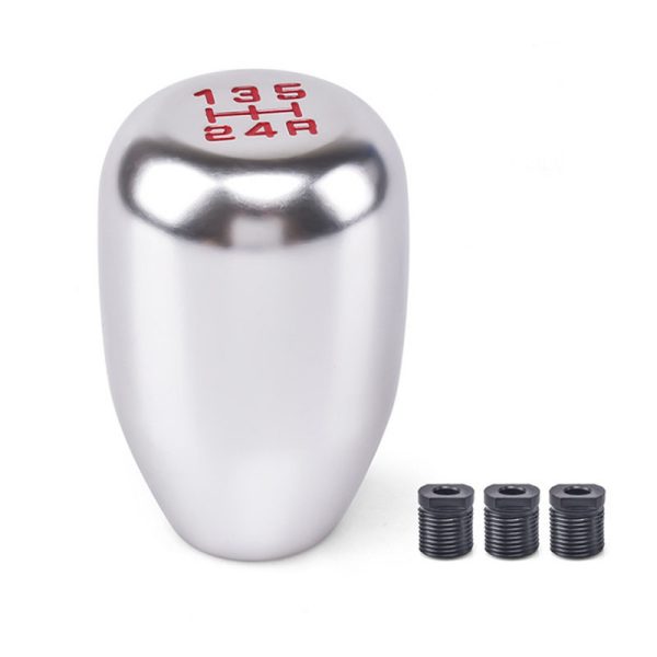 Aluminum gear shift knob silver