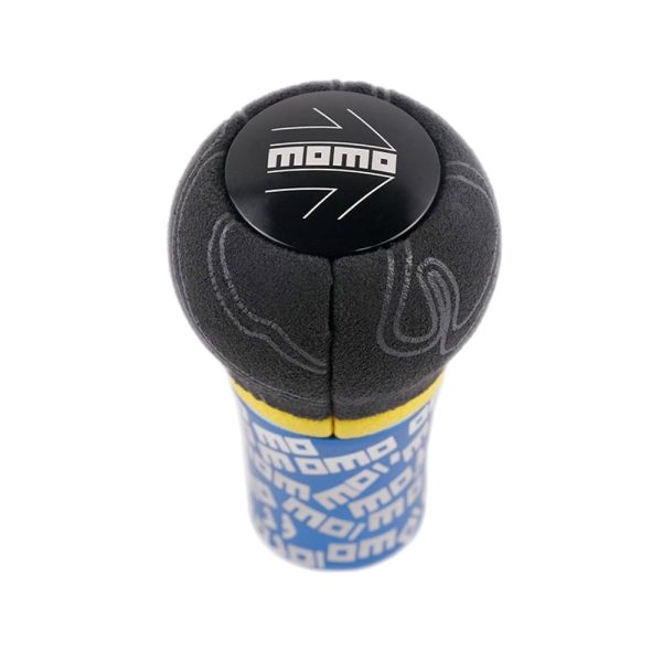 blue momo aluminum shift knob universal