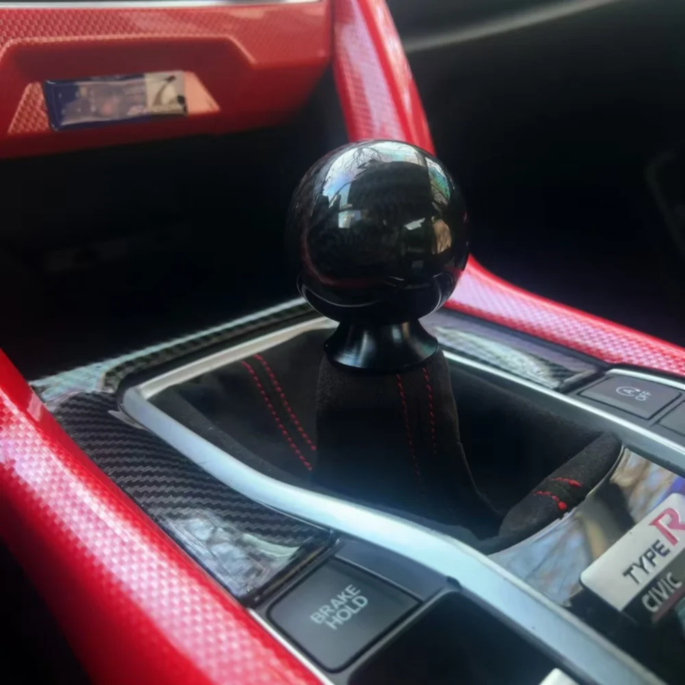 carbon fiber shift knob racing black