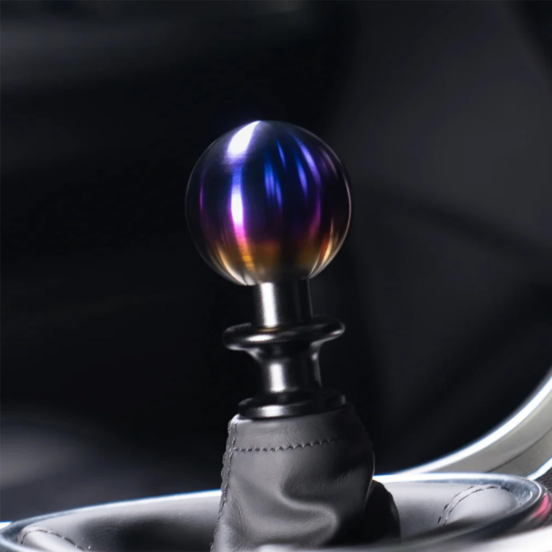 BilletWorkz Titanium Torched Sphere Shift Knob